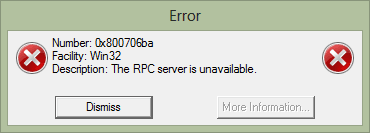 Error - RPC-server-is-unavailable