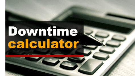 downtime calculator words