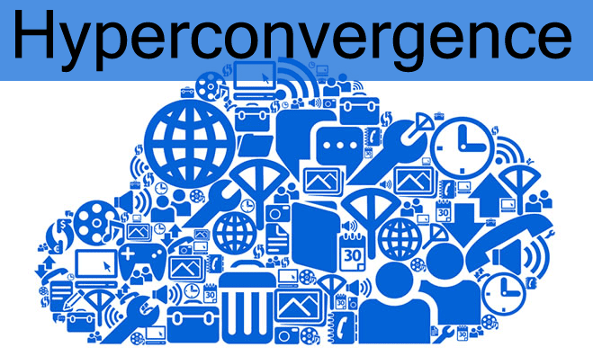 hyperconvergence icons into cloud shape