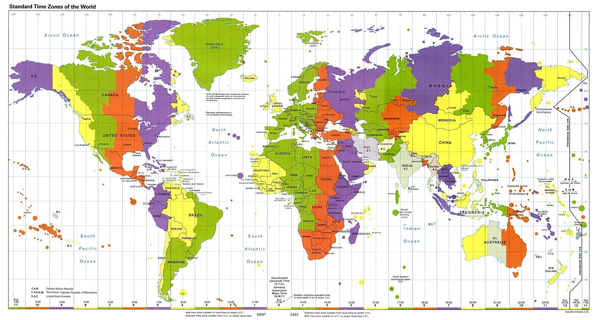 live time zone map