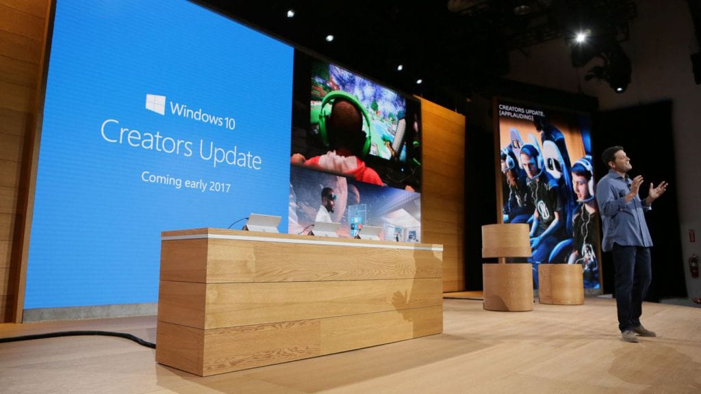 presentation of Creators Update