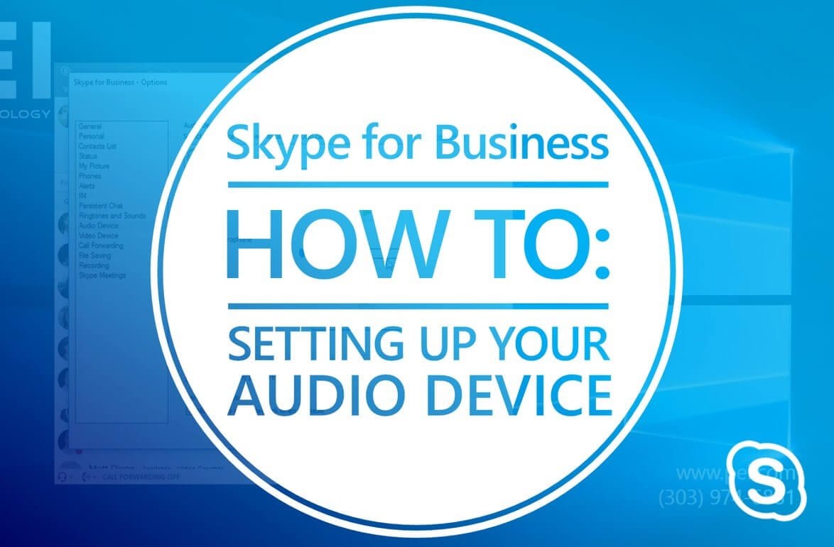 you need to set up an audio device