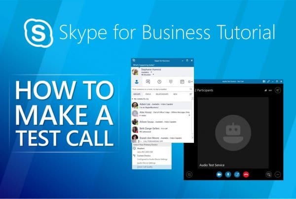 Skype How to Make a Test Call