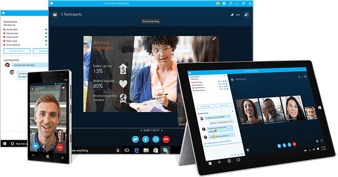 Skype for Business Deployment shown on devices as business phone service