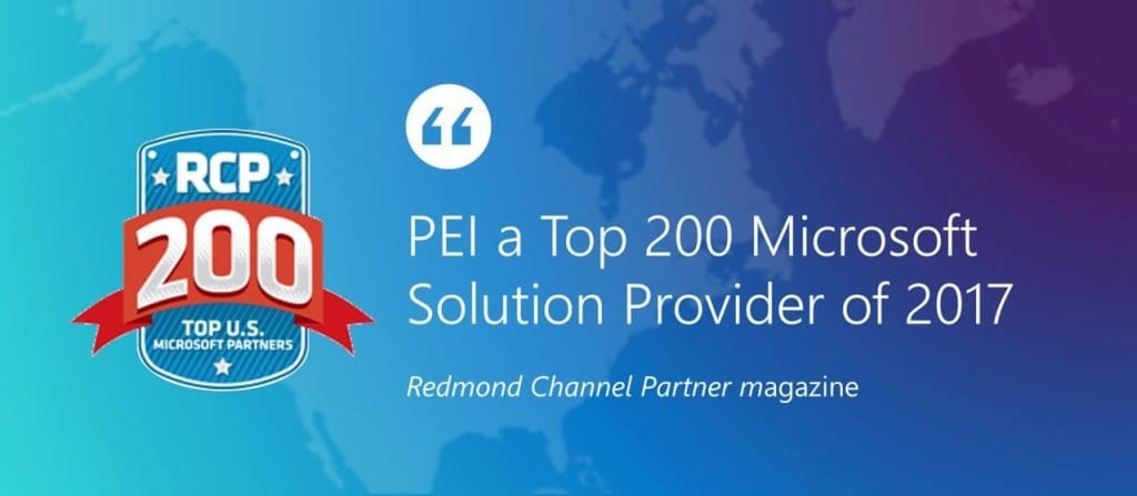 PEI top 200 Microsoft Partner by Redmond Channel Partner