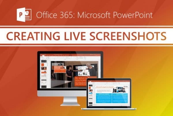 PowerPoint how to create live screenshots video cover