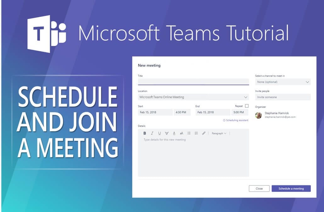 how to schedule a meeting in microsoft teams app