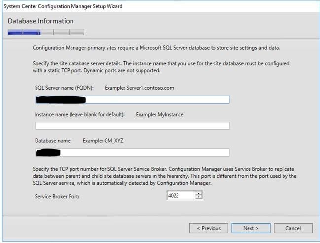 System Center Configuration Manager Installation problem Setup Wizard Screenshot