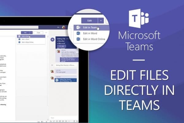 Editing Files directly in Microsoft Teams video preview