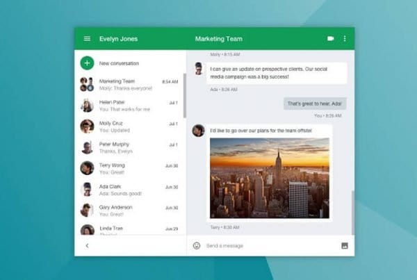 Google Hangouts Screenshot