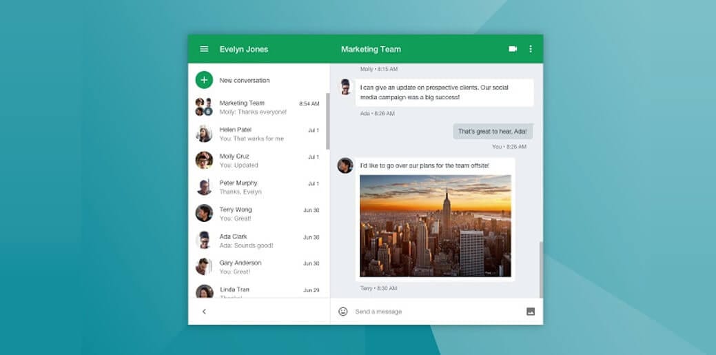 Google Hangouts Screenshot