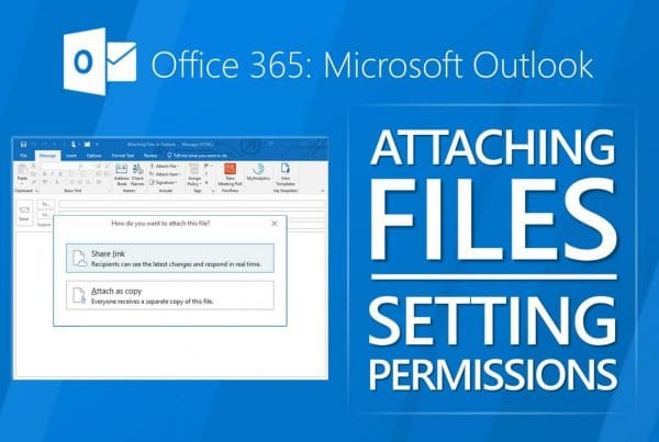 Outlook attach files