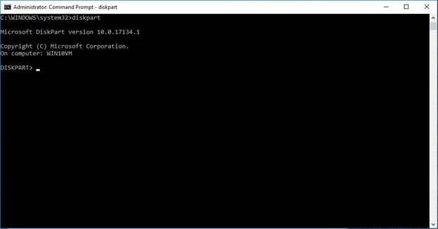windows 10 cumulative upgrade command prompt diskpart command