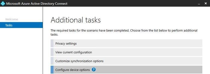 AADC New options for device sync