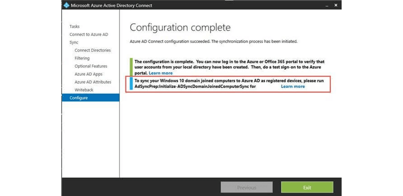 Azure AD Connect: Syncing Domain-Joined Computers to Active Directory