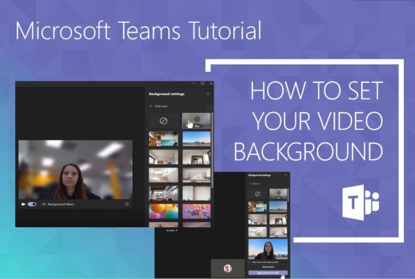 How to set and change your video background in Microsoft Teams.