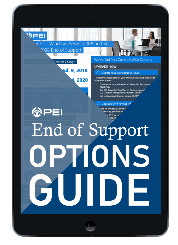 End of Support windows SQL 2008 guide preview