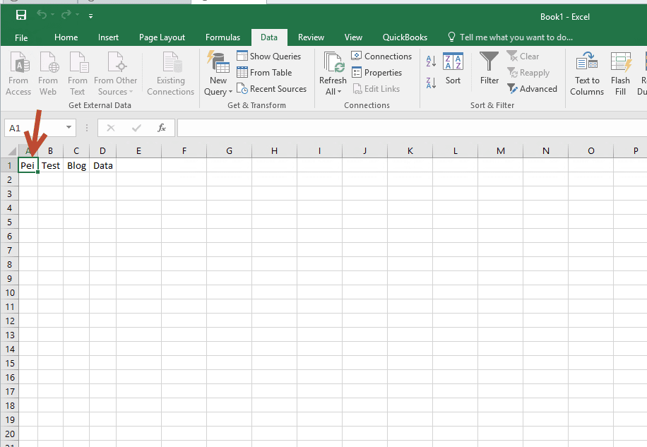 Legacy From Text Excel Wizard end result