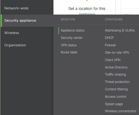 Remove device from network meraki dashboard screenshot