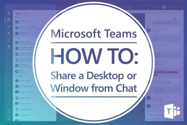 How to share screen in Microsoft Teams