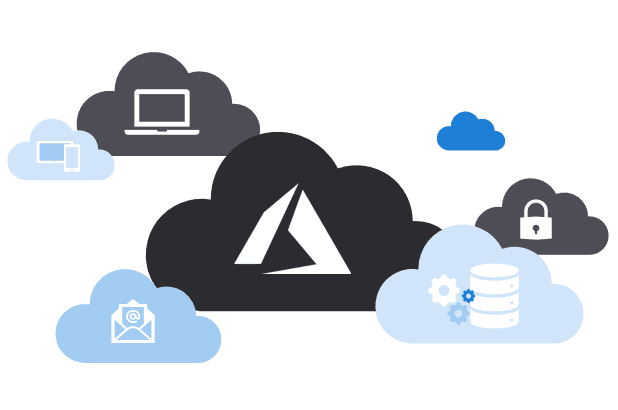 azure and cloud computing services graphic