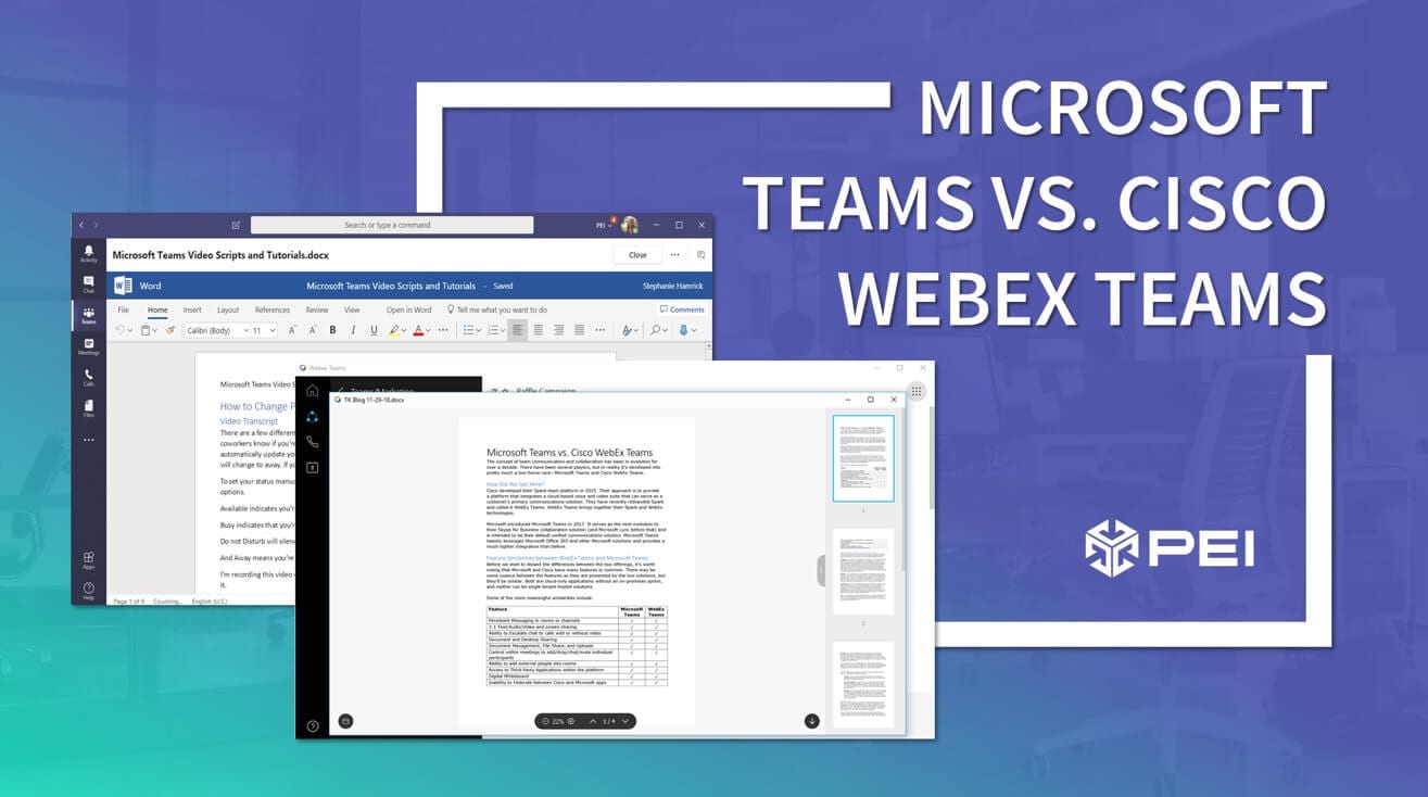 Webex Teams Microsoft Teams