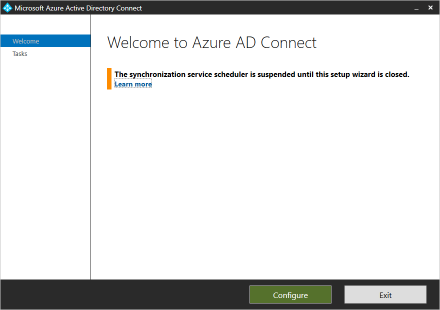 Configure Azure AD Connect Wizard