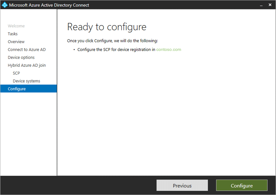 Ready to Configure Hybrid Domain Join Azure AD
