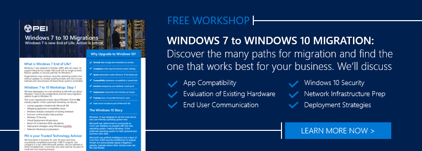 Windows 7 to Windows 10 Migration Workshop