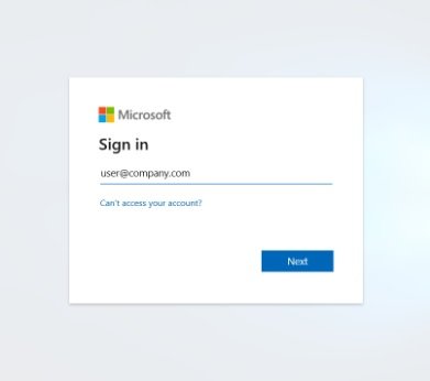 Microsoft Email Sign In