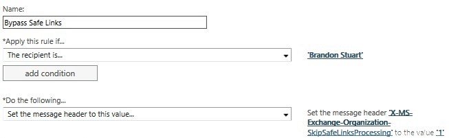 Apply this rule if... and Do the following if... drop down options