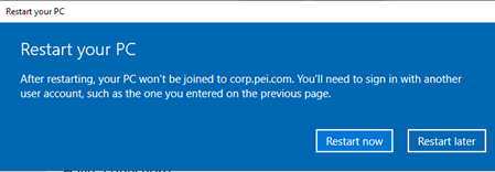 Restart the computer.