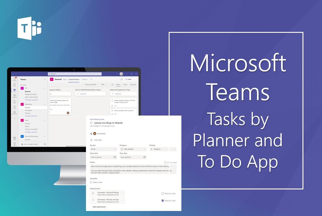 tasks by planner and to do teams