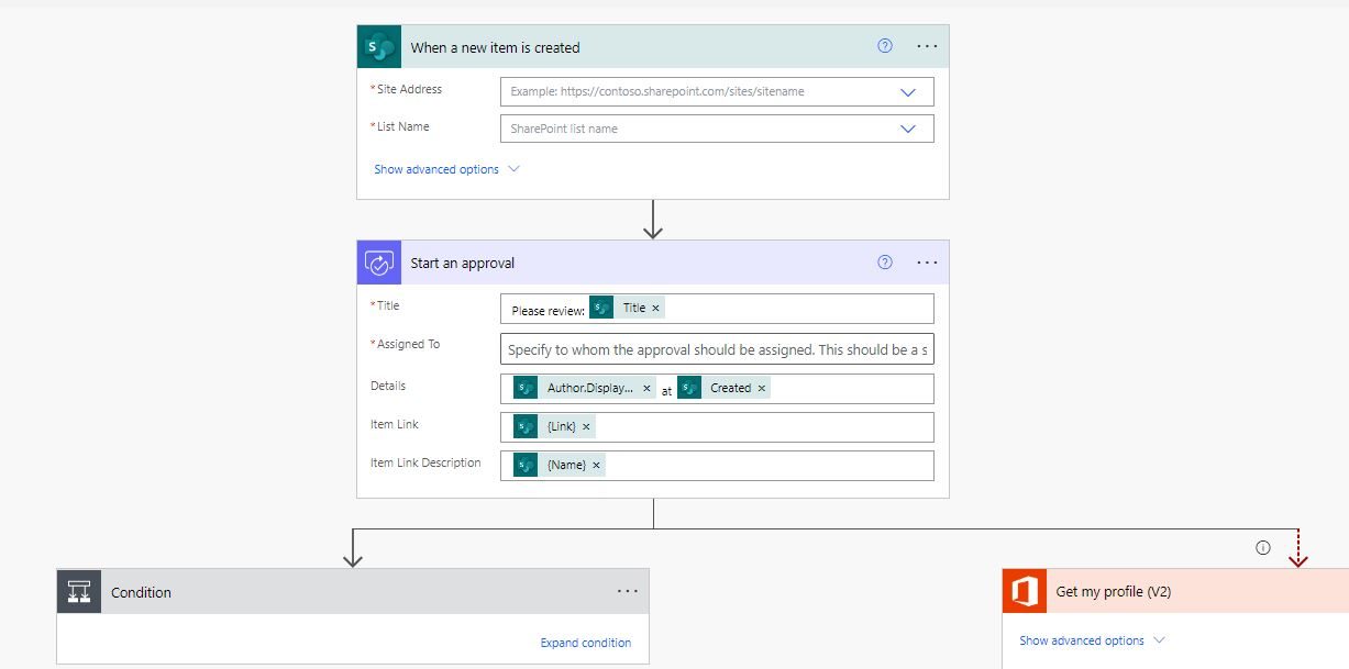 Approvals through SharePoint list workflow from Power Automate.