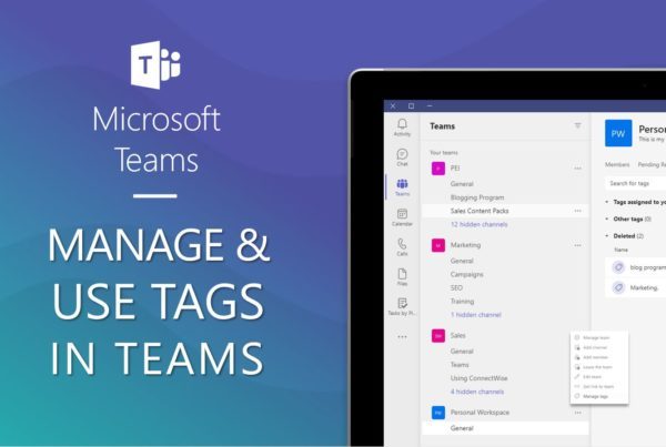 Learn how to use and manage tags in Microsoft Teams