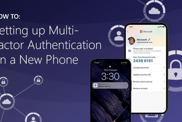Setting up Multi-Factor Authentication on a new phone banner