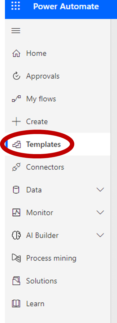 Power Automate view Templates